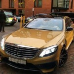 Gold Mercedes S63 AMG by Brabus