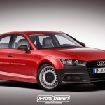 Entry-level Audi A4 (B9) rendering